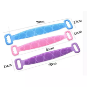 Dây chà lưng khi tắm 2 mặt gai bằng silicone